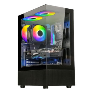 Ant Esports Crystal X2 ARGB Gaming Cabinet – Black